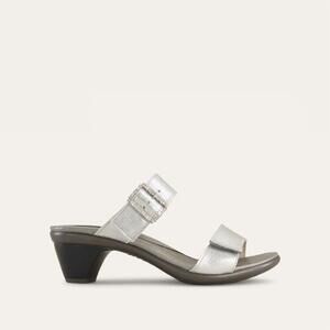 NEW YALEET women's recent heeled sandal in silver